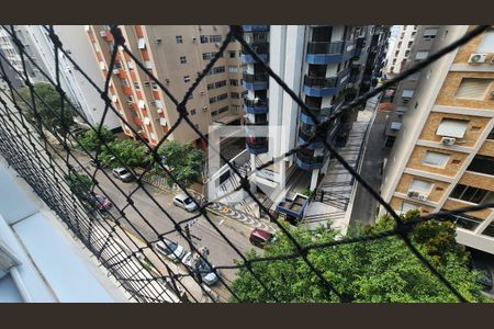 Vista da Sala de apartamento para alugar com 1 quarto, 42m² em Boqueirão, Santos