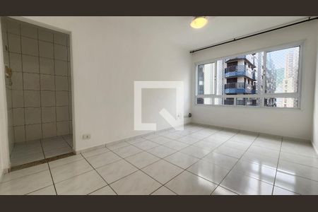Sala de apartamento para alugar com 1 quarto, 42m² em Boqueirão, Santos
