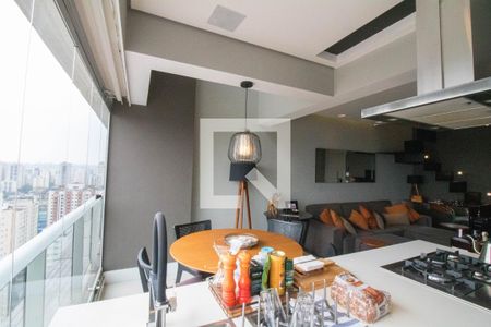 Sala/Cozinha de apartamento à venda com 1 quarto, 68m² em Brooklin, São Paulo