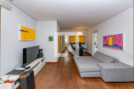 Sala de apartamento à venda com 3 quartos, 110m² em Belvedere, Belo Horizonte