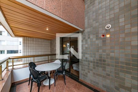 Varanda da Sala de apartamento à venda com 3 quartos, 110m² em Belvedere, Belo Horizonte