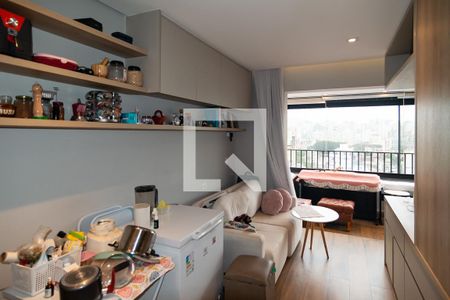 Sala/Cozinha de apartamento para alugar com 1 quarto, 33m² em Bela Vista, São Paulo
