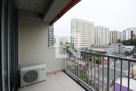Varanda de kitnet/studio à venda com 1 quarto, 24m² em Indianópolis, São Paulo