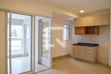 Sala/Cozinha de apartamento para alugar com 1 quarto, 52m² em Vila Azevedo, São Paulo