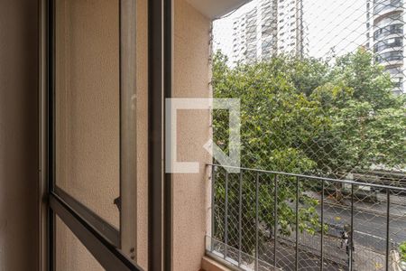 Varanda da Sala de apartamento à venda com 2 quartos, 61m² em Moema, São Paulo