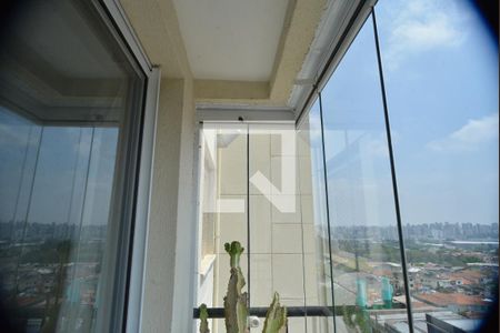 Varanda da Sala de apartamento para alugar com 2 quartos, 56m² em Vila Curuçá, Santo André