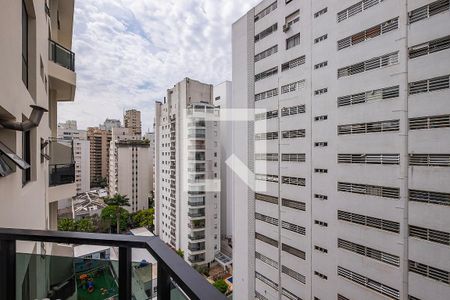 Sala/Cozinha - Varanda de apartamento à venda com 1 quarto, 70m² em Paraíso, São Paulo