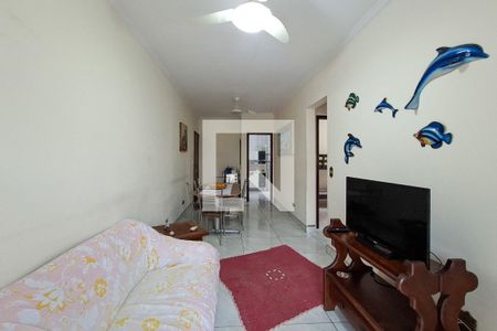 Sala de apartamento para alugar com 2 quartos, 67m² em Vila Assuncao, Praia Grande
