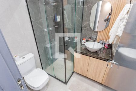 Banheiro de kitnet/studio à venda com 1 quarto, 34m² em Vila Nair, São Paulo