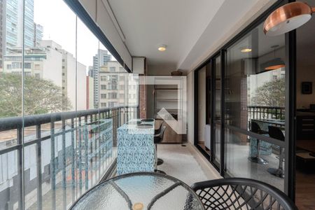 Sacada da Sala de kitnet/studio para alugar com 1 quarto, 41m² em Bela Vista, São Paulo