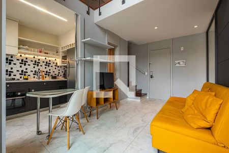 Sala/Cozinha de apartamento à venda com 1 quarto, 45m² em Paraíso, São Paulo