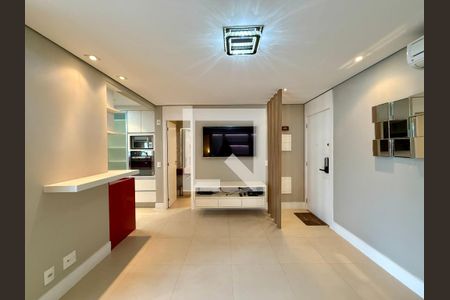 Sala de apartamento para alugar com 1 quarto, 55m² em Cidade Monções, São Paulo