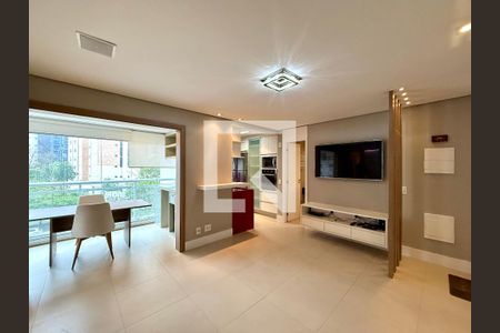 Sala de apartamento para alugar com 1 quarto, 55m² em Cidade Monções, São Paulo