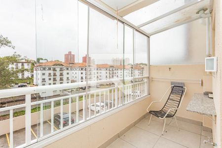 Varanda da Sala/Cozinha de apartamento à venda com 2 quartos, 65m² em Vila Caraguata, São Paulo
