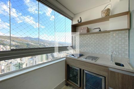 Varanda da Sala de apartamento à venda com 3 quartos, 97m² em Buritis, Belo Horizonte