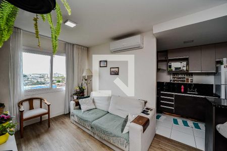 Sala de apartamento à venda com 2 quartos, 64m² em São Sebastião, Porto Alegre