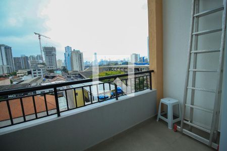 Varanda de kitnet/studio para alugar com 1 quarto, 24m² em Belenzinho, São Paulo