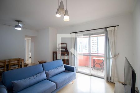 Sala de apartamento para alugar com 2 quartos, 81m² em Chácara Santo Antônio (zona Sul), São Paulo