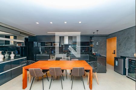 Sala/Cozinha de apartamento à venda com 1 quarto, 86m² em Vila da Serra, Nova Lima