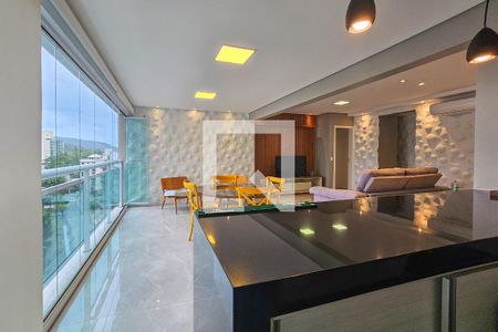 Varanda da Sala de apartamento para alugar com 3 quartos, 134m² em Vila Luis Antonio, Guarujá