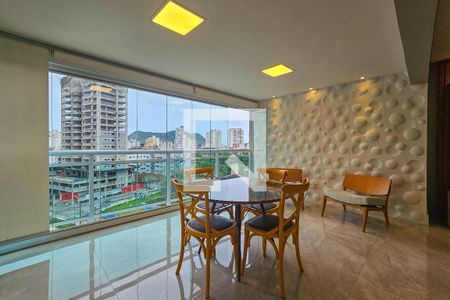 Varanda da Sala de apartamento para alugar com 3 quartos, 134m² em Vila Luis Antonio, Guarujá