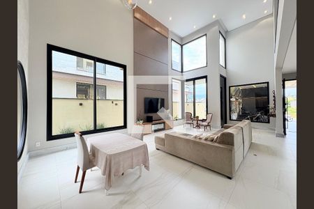 Sala de casa de condomínio à venda com 5 quartos, 380m² em Jardim Samambaia, Jundiaí
