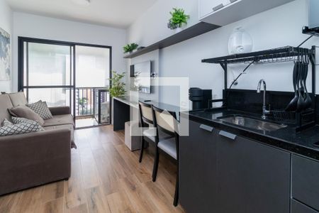 Sala de apartamento para alugar com 1 quarto, 32m² em Pompeia, São Paulo