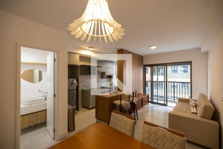 Sala de apartamento para alugar com 1 quarto, 51m² em Alphaville Industrial, Barueri