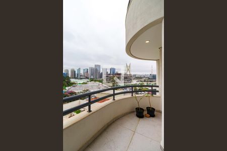 Varanda da Sala de apartamento à venda com 1 quarto, 98m² em Vila Morumbi, São Paulo