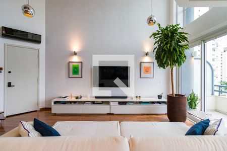 Sala de apartamento à venda com 1 quarto, 98m² em Vila Morumbi, São Paulo