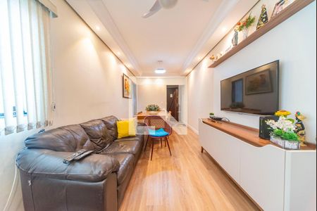 Sala de apartamento à venda com 3 quartos, 80m² em Vila Homero Thon, Santo André