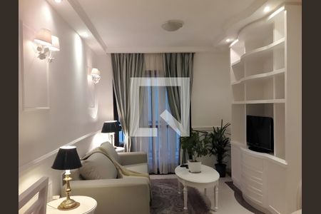 Sala de apartamento para alugar com 1 quarto, 34m² em Indianópolis, São Paulo