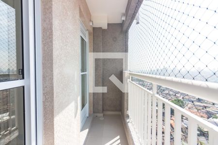 Sacada da Sala/Cozinha de apartamento para alugar com 2 quartos, 44m² em Vila Yolanda, Osasco