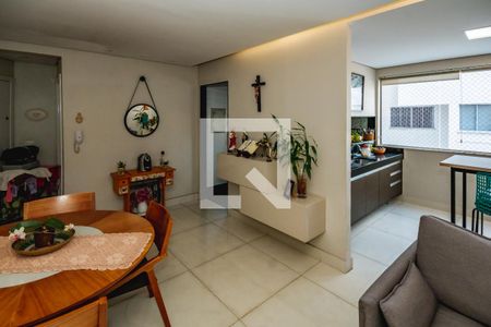 Sala de apartamento para alugar com 3 quartos, 90m² em Castelo, Belo Horizonte