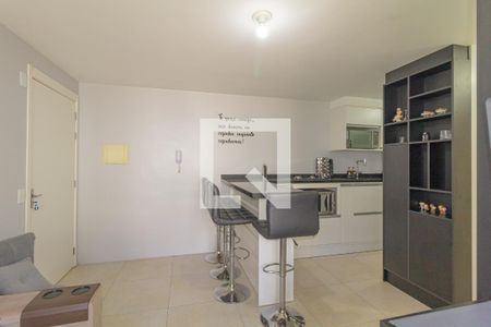 Sala/Cozinha de apartamento à venda com 2 quartos, 52m² em Olaria, Canoas