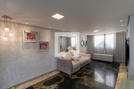 Sala de casa de condomínio à venda com 3 quartos, 124m² em Cabral, Contagem