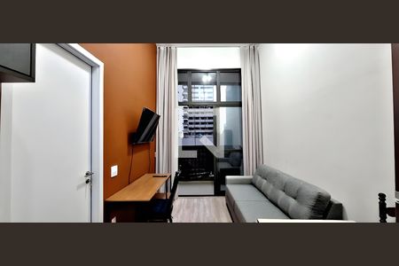 Sala/Cozinha de apartamento para alugar com 1 quarto, 35m² em Santo Amaro, São Paulo