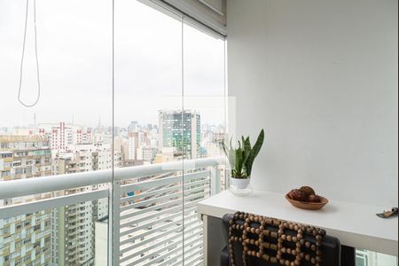 Varanda da Sala de apartamento para alugar com 1 quarto, 47m² em Bela Vista, São Paulo