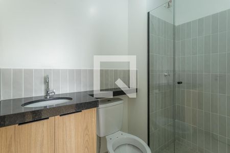 Banheiro de kitnet/studio para alugar com 1 quarto, 26m² em Vila Olímpia, São Paulo