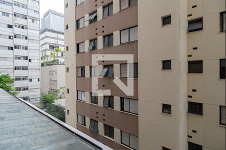 Vista da Varanda da Sala/Quarto de kitnet/studio para alugar com 1 quarto, 32m² em Bela Vista, São Paulo
