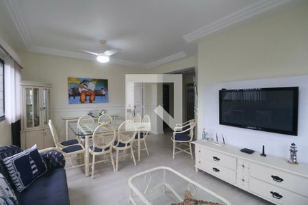 Sala de apartamento para alugar com 3 quartos, 150m² em Balneario Cidade Atlantica, Guarujá