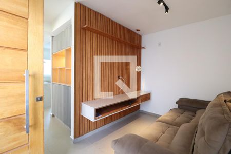 Sala de casa de condomínio para alugar com 3 quartos, 81m² em Granja Marileusa, Uberlândia