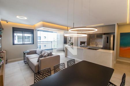 Sala  de apartamento para alugar com 2 quartos, 69m² em Alphaville, Barueri