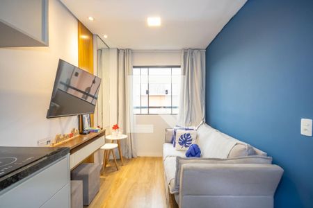 Sala e Cozinha de apartamento à venda com 1 quarto, 24m² em Bonfim, Osasco