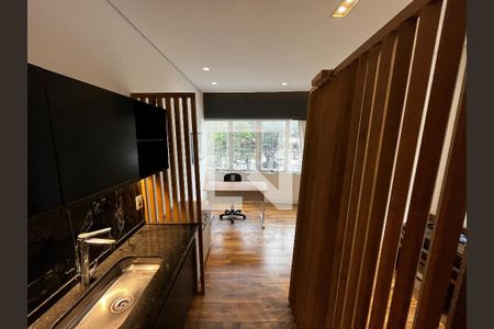 Cozinha de kitnet/studio para alugar com 1 quarto, 26m² em Limão, São Paulo