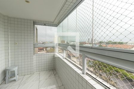 Varanda da Sala de apartamento para alugar com 1 quarto, 45m² em Nova Mirim, Praia Grande