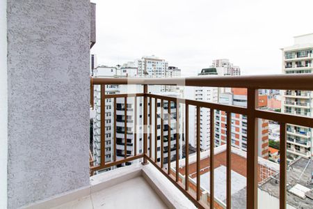 Varanda Sala/Cozinha de apartamento para alugar com 1 quarto, 27m² em Perdizes, São Paulo