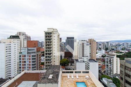 Vista da Varanda Sala/Cozinha de apartamento para alugar com 1 quarto, 27m² em Perdizes, São Paulo