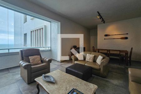 Sala de apartamento para alugar com 3 quartos, 130m² em Centro, Guarujá