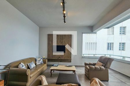 Sala de apartamento para alugar com 3 quartos, 130m² em Centro, Guarujá